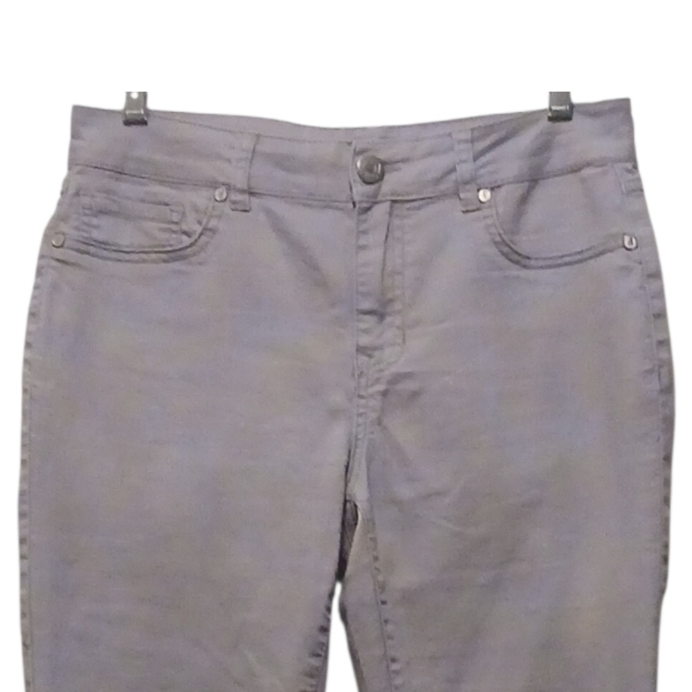 D. Jeans - Gray Colored Jeans W/Back Pockets W/ Faux Front, Button/Zip Closure - Picture 4 of 6